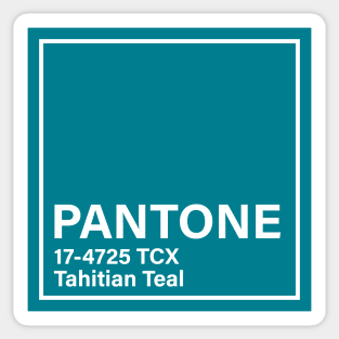 pantone 17-4725 TCX Tahitian Teal Sticker